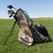 Serviettes de golf personnalisées | Designs amusan (Vert)