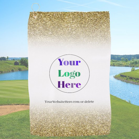 Serviettes de golf personnalisées en or sans minim