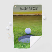 Serviettes de golf personnalisées : L'Accessoire D (En situation)