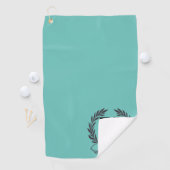 Serviettes de golf personnalisées : Logo personnal (En situation)