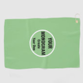 Serviettes de golf personnalisées, Monogrammes (Horizontal)