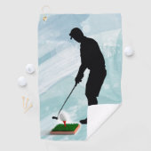 Serviettes de golf personnalisées pour chaque golf (En situation)