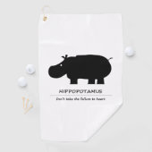 Serviettes de golf pour hippopotames (En situation)
