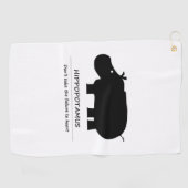 Serviettes de golf pour hippopotames (Horizontal)
