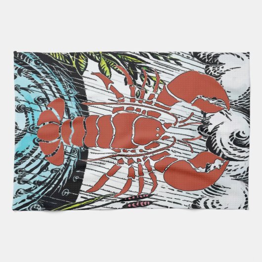 Serviettes de langouste de marais (Horizontal)