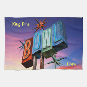 Serviettes de l'équipe de Bowling King Pins