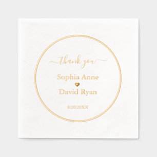 Serviettes de luxe minimaliste Mariage à l'huile e