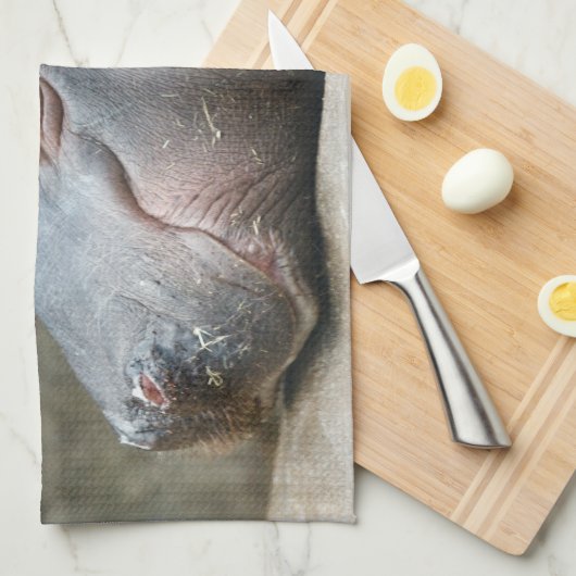 Serviettes de main d'hippopotame (Quart Plié)