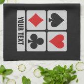 Serviettes de main faites sur commande de joueur (Plié)