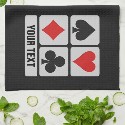 Serviettes de main faites sur commande de joueur (Plié)