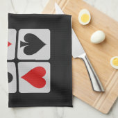 Serviettes de main faites sur commande de joueur (Quart Plié)