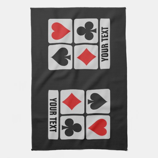 Serviettes de main faites sur commande de joueur (Vertical)