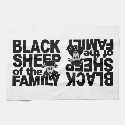 Serviettes de main faites sur commande de moutons (Horizontal)