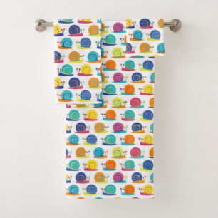 Serviettes de motif de partie d'escargot