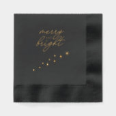 Serviettes de Noël modernes estampées à la feuille (Recto)