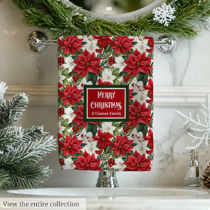 Serviettes de Noël modernes personnalisées avec to