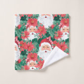 Serviettes de Noël tendance rose chaud et rouge pr (Gant de toilette)