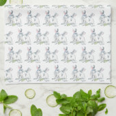 Serviettes de Pâques de lapin de garenne (Plié)
