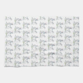 Serviettes de Pâques de lapin de garenne (Horizontal)