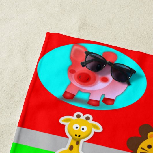 Serviettes de plage (En situation)