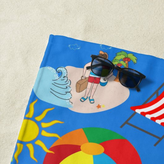 Serviettes de plage (En situation)