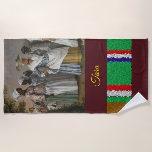Serviettes de plage Africaine (Devant)