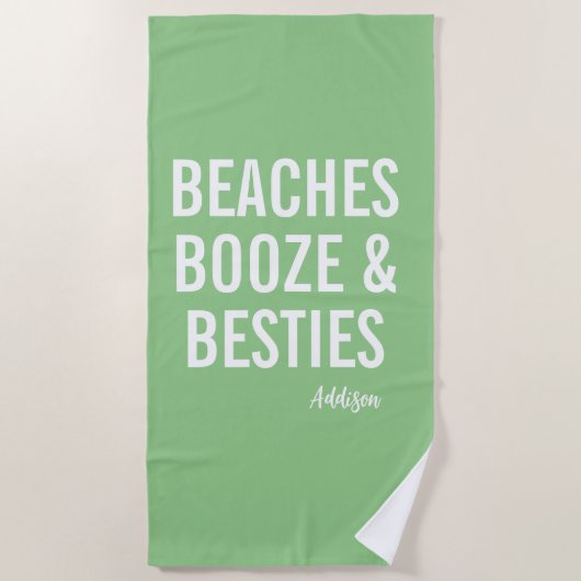 Serviettes de plage, alcool et amies (Devant)