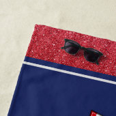 Serviettes de plage Amérique Parties scintillant R (En situation)