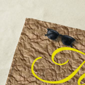 Serviettes de plage Blanc Daisy (En situation)