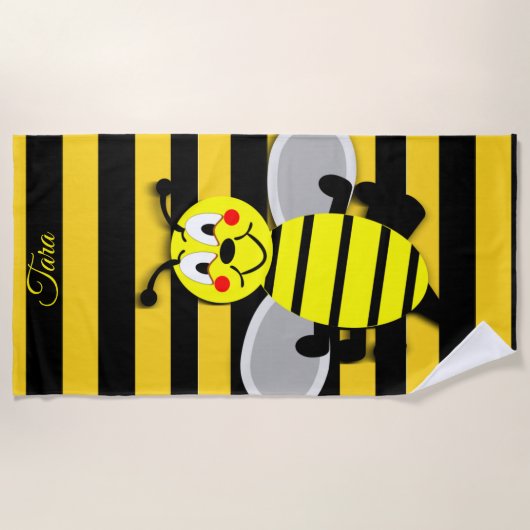 Serviettes de plage Bumblebee (Devant)