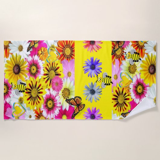 Serviettes de plage Bumblebee (Devant)