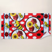 Serviettes de plage Bumblebees (Devant)