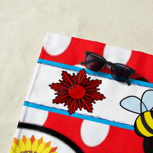 Serviettes de plage Bumblebees (En situation)