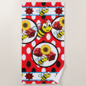 Serviettes de plage Bumblebees (Devant)