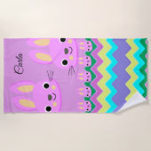 Serviettes de plage Bunny (Devant)