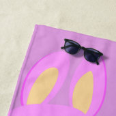 Serviettes de plage Bunny (En situation)