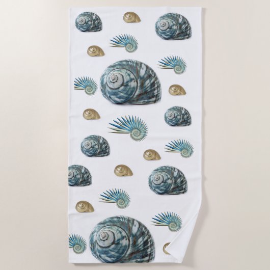 Serviettes de plage Coquillages (Devant)