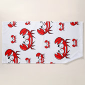 Serviettes de plage Crabes (Devant)