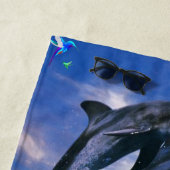 Serviettes de plage Dauphins (En situation)