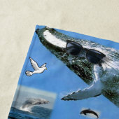 Serviettes de plage Dauphins (En situation)