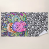 Serviettes de plage de bouffe de BINDI PLAYDATE (Devant)