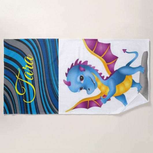 Serviettes de plage Dinosaur (Devant)