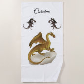 Serviettes de plage Dinosaur (Devant)