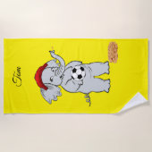 Serviettes de plage Elephant (Devant)