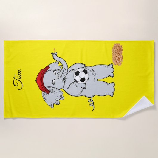 Serviettes de plage Elephant (Devant)