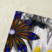Serviettes de plage Fleurs de soleil (En situation)