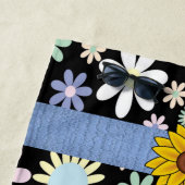 Serviettes de plage Fleurs de soleil (En situation)