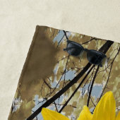 Serviettes de plage Fleurs de soleil (En situation)