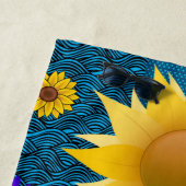 Serviettes de plage Fleurs de soleil (En situation)