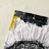 Serviettes de plage Fleurs de soleil (En situation)